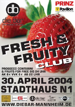 Fresh and Fruity Club Werbeplakat