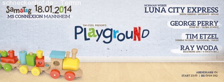 Playground mit LUNA CITY EXPRESS Werbeplakat