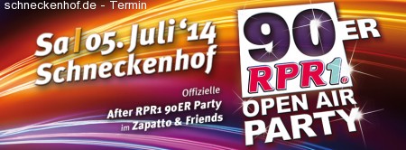 RPR1 90er Open Air Party Werbeplakat
