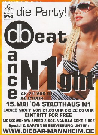 Die Party! Dance&Beat Werbeplakat