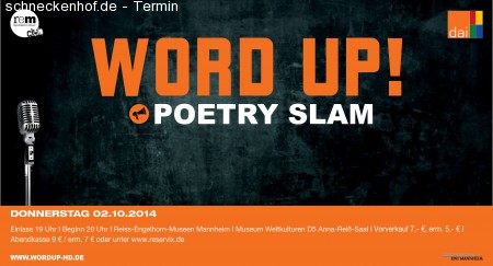 remClub meets WORD UP!-PoetrySlam Werbeplakat