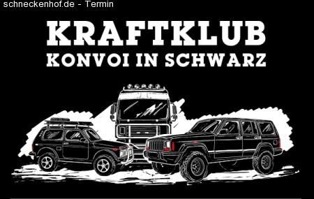 KRAFTKLUB - Konvoi in Schwarz Tour Werbeplakat