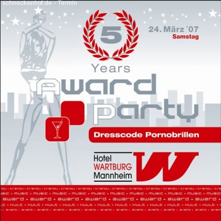 5 Jahre Award Party Werbeplakat
