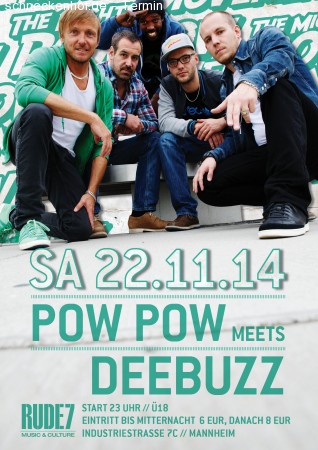 Pow Pow & Deebuzz (Reggae & Dancehall) Werbeplakat