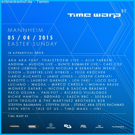 Welt In Farbe meets Time Warp Werbeplakat