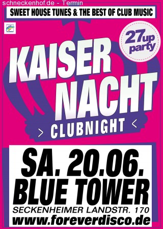 Kaisernacht Clubnight Werbeplakat