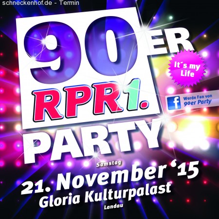 RPR1. 90er Party Werbeplakat