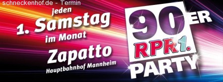90´er RPR 1. Party Werbeplakat