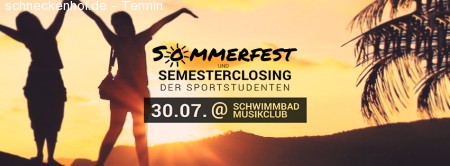 Sportlerparty Open-air - Sommerfest & Se Werbeplakat