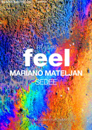 feel: Mariano Mateljan Werbeplakat