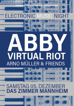 Electronic Music Night mit ABBY Werbeplakat