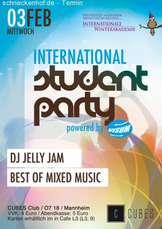 International Student Party Werbeplakat