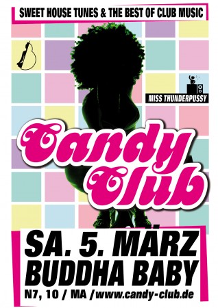 Candy Club Werbeplakat