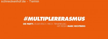 MULTIPLERERASMUS - Die Party Werbeplakat