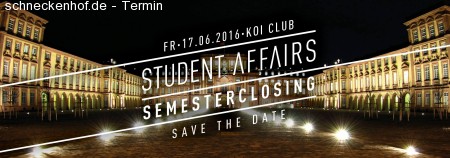Student Affairs Semester Closing Werbeplakat