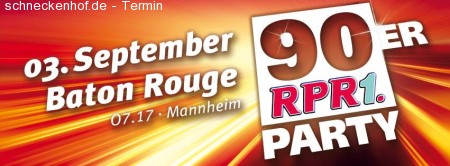 RPR1.90er Party Werbeplakat