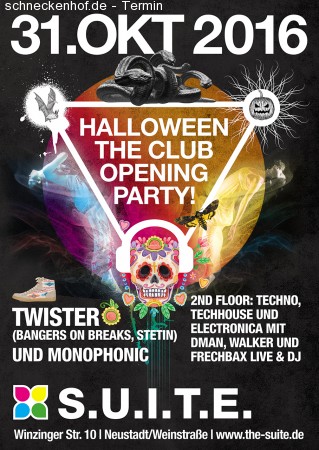 Halloween / The Club Opening Werbeplakat