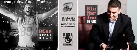 Basskantine - Blu Mar Ten & Bcee Werbeplakat
