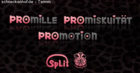 Promille, Promiskuität und Promotion! Werbeplakat
