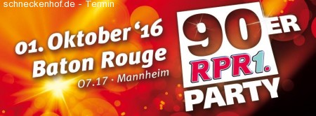 RPR1.90er Party Werbeplakat