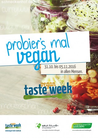 Vegan Taste Week Werbeplakat