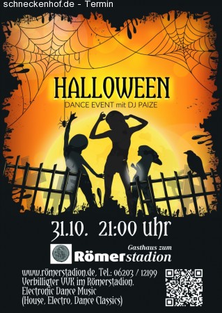 Halloween mit DJ PAIZE Werbeplakat