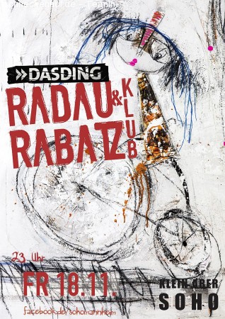 Radau & Rabatz Klub Werbeplakat
