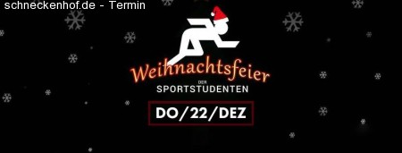 Weihnachtsfeier der Sportstudenten Werbeplakat