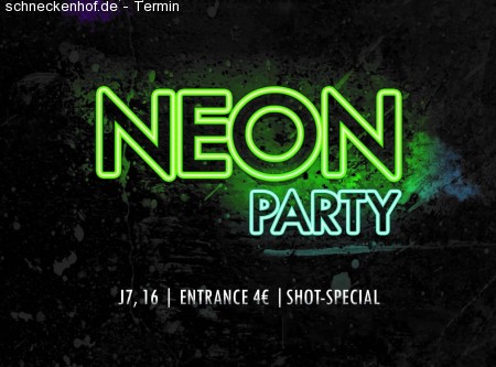 VISUM Neon Party Werbeplakat