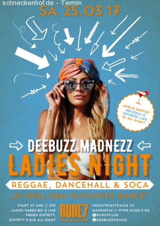 Ladies Night - Dancehall & Tropical Werbeplakat