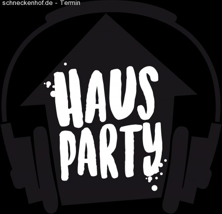 Haus Party - Musik mit Geschmack! Werbeplakat