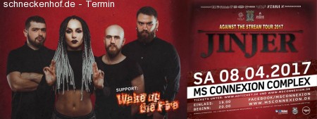 Jinjer Tour 2017 / & Wake Up The Fire Werbeplakat