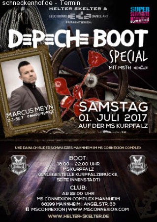Super Schwarzes Mannheim & Boot Werbeplakat