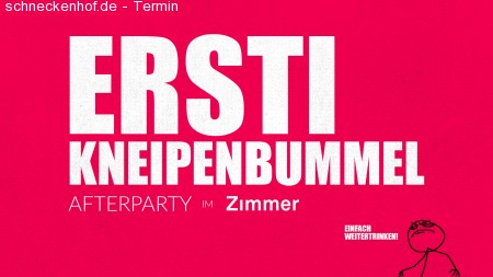Ersti Kneipenbummel Afterparty Werbeplakat