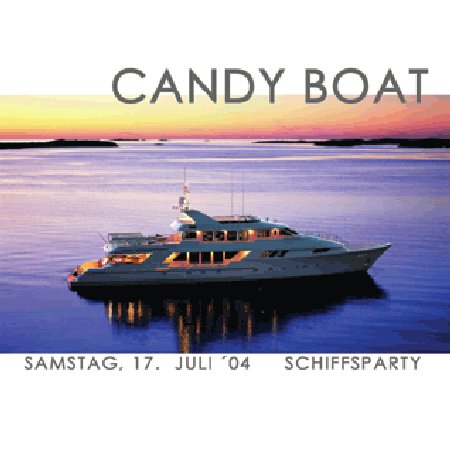 Candy Boat Werbeplakat