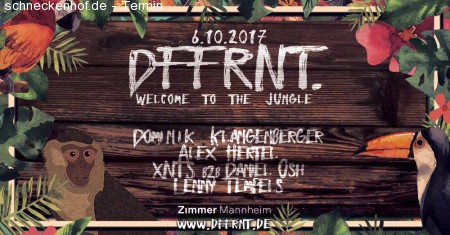 1 Jahr DFFRNT. - Welcome to the Jungle Werbeplakat