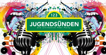 Jugendsünden-die ultimative 90er Party Werbeplakat
