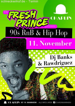Chaplin´s Fresh Prince Party Werbeplakat