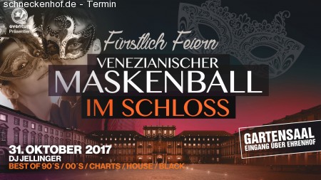 Maskenball im Schloss Werbeplakat